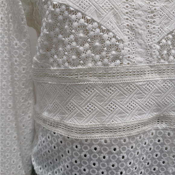 Anthropologie Burnham White Lace Top from James Coviello Size XS - Picture 5 of 9